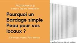 Bardage simple peau