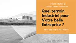 Achat vente de terrains industriels